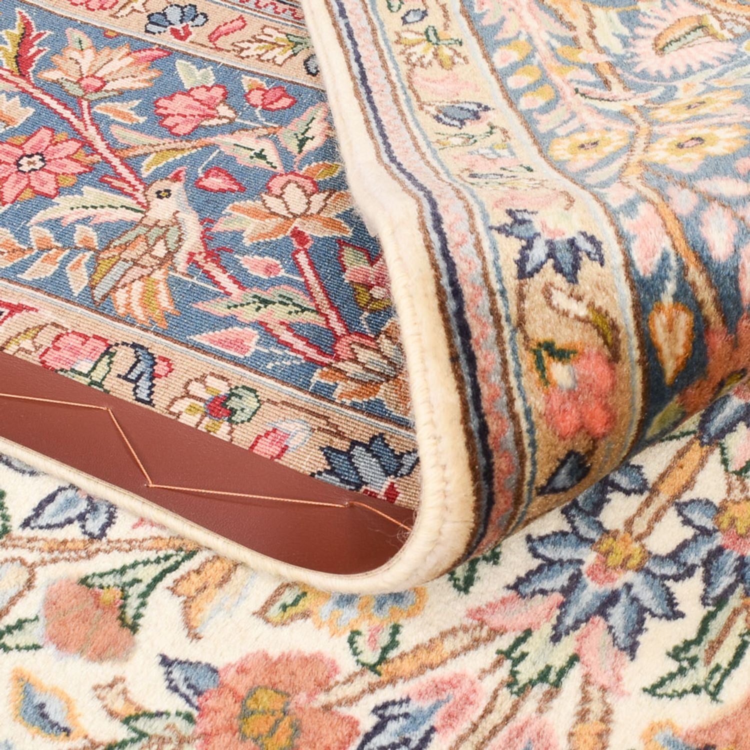 Alfombra persa - Real - 275 x 177 cm - beige oscuro