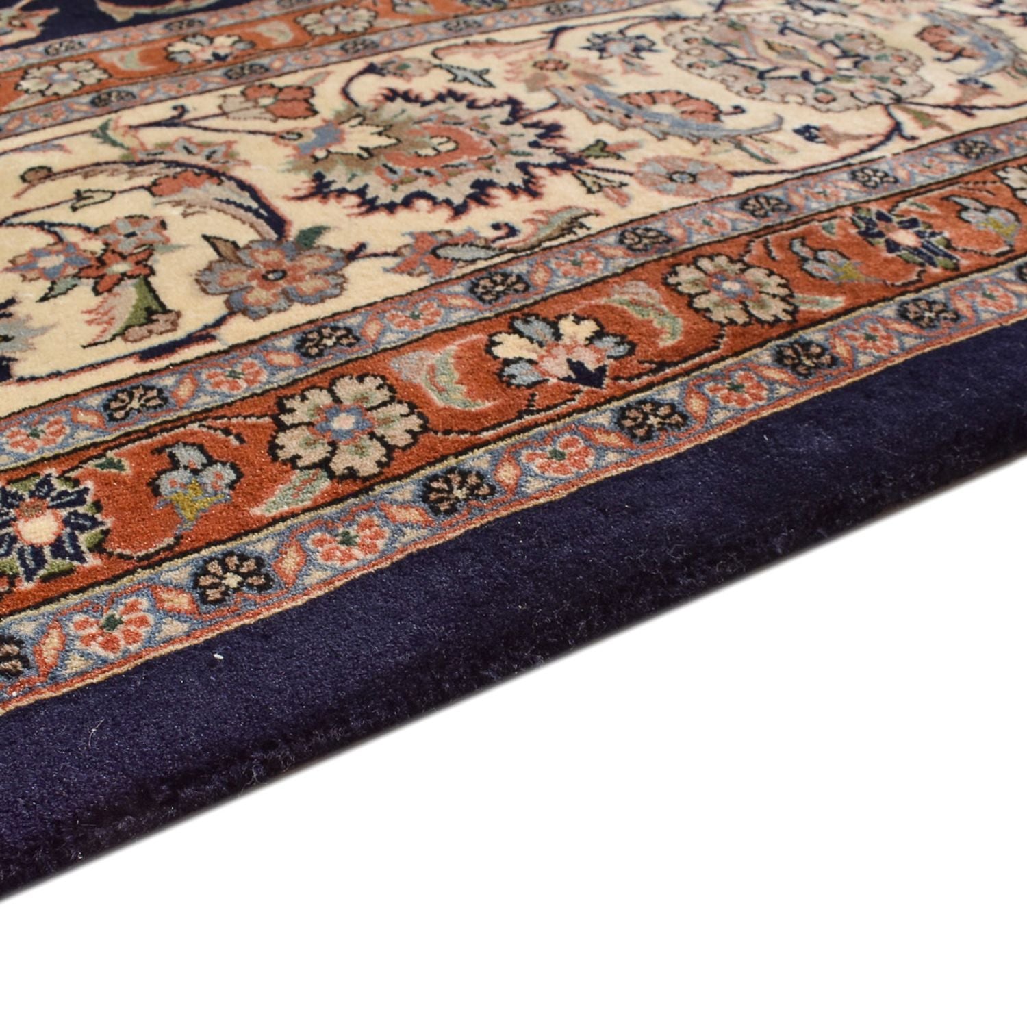 Alfombra persa - Clásica - Real - 387 x 302 cm - azul oscuro