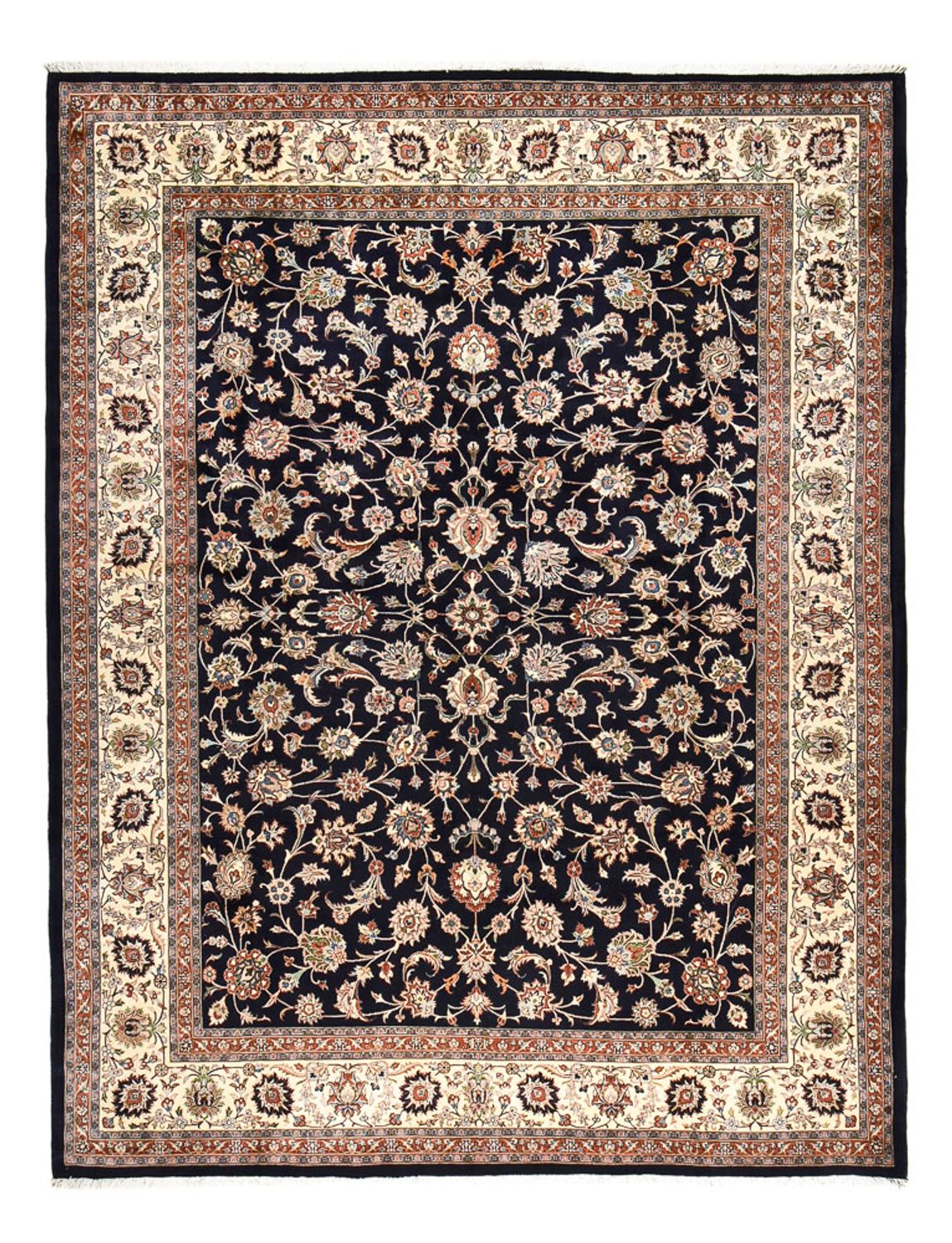 Alfombra persa - Clásica - Real - 390 x 300 cm - azul oscuro