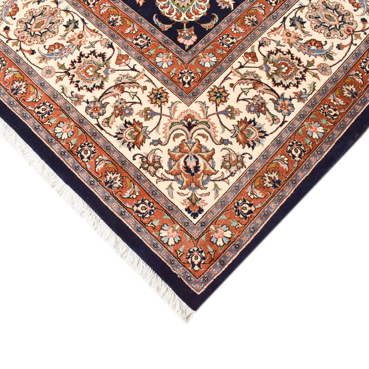 Alfombra persa - Clásica - Real - 400 x 300 cm - azul oscuro