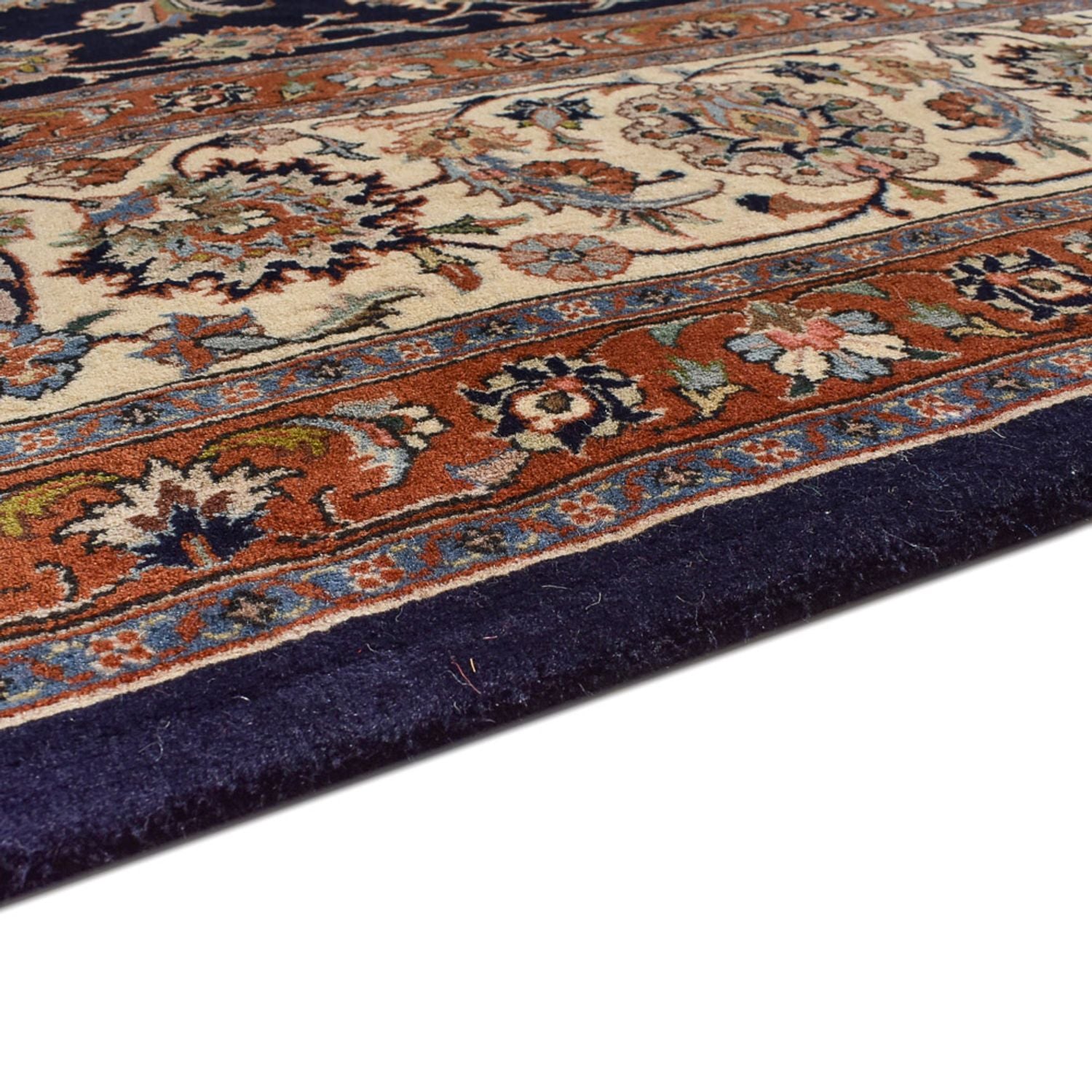 Alfombra persa - Clásica - Real - 400 x 300 cm - azul oscuro