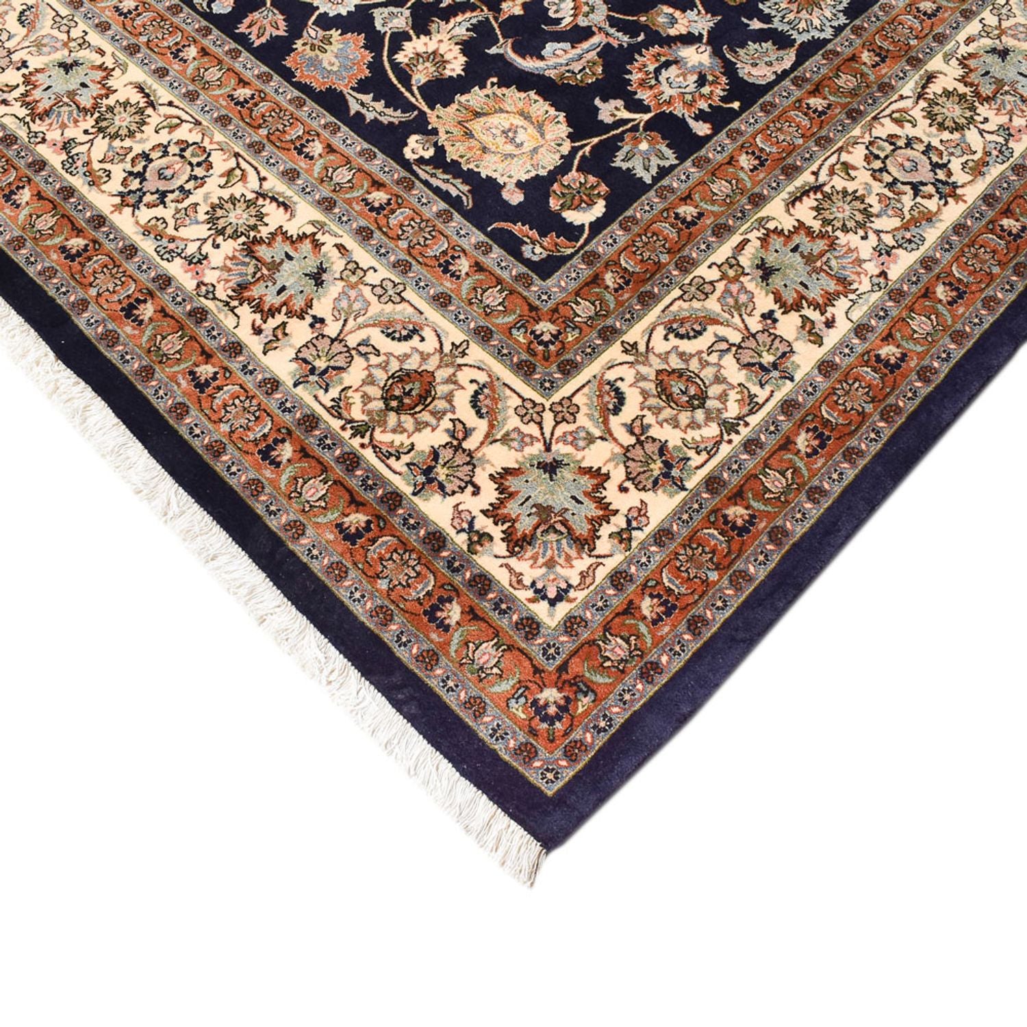 Alfombra persa - Clásica - Real - 388 x 295 cm - azul oscuro