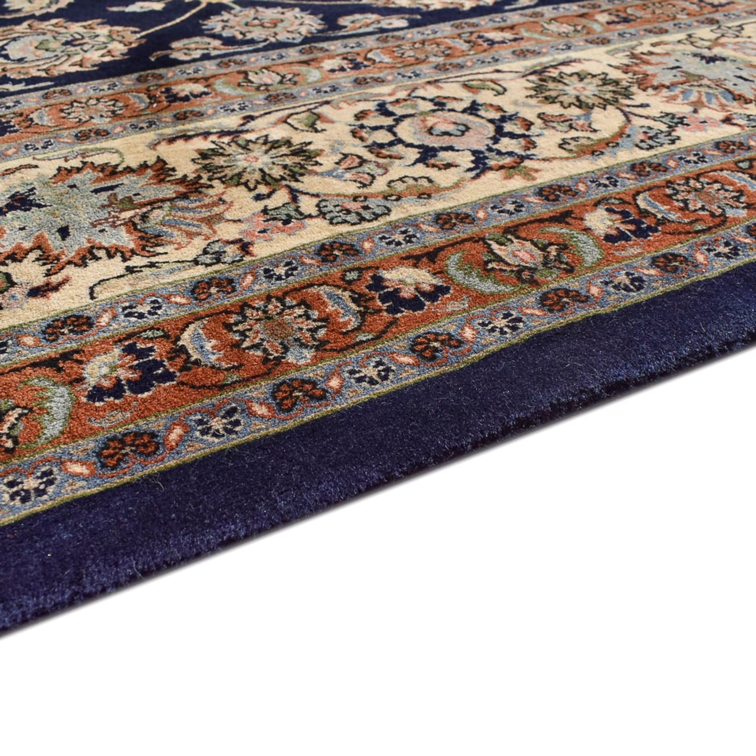 Alfombra persa - Clásica - Real - 388 x 295 cm - azul oscuro