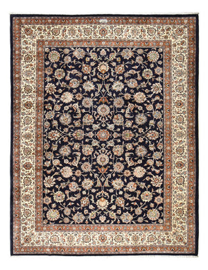 Alfombra persa - Clásica - Real - 390 x 295 cm - azul oscuro