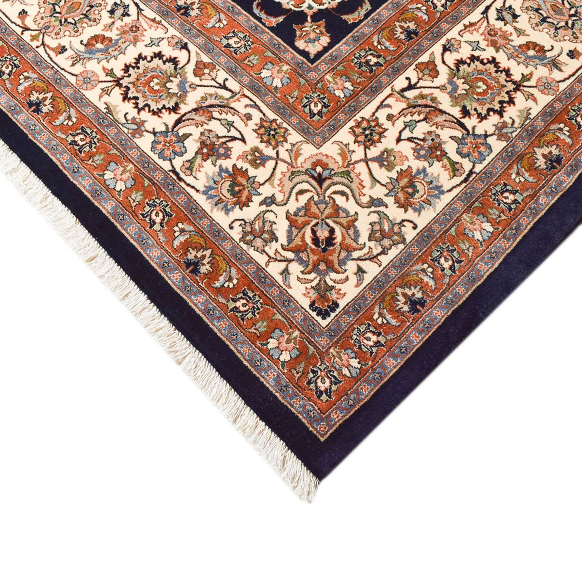 Alfombra persa - Clásica - Real - 390 x 295 cm - azul oscuro