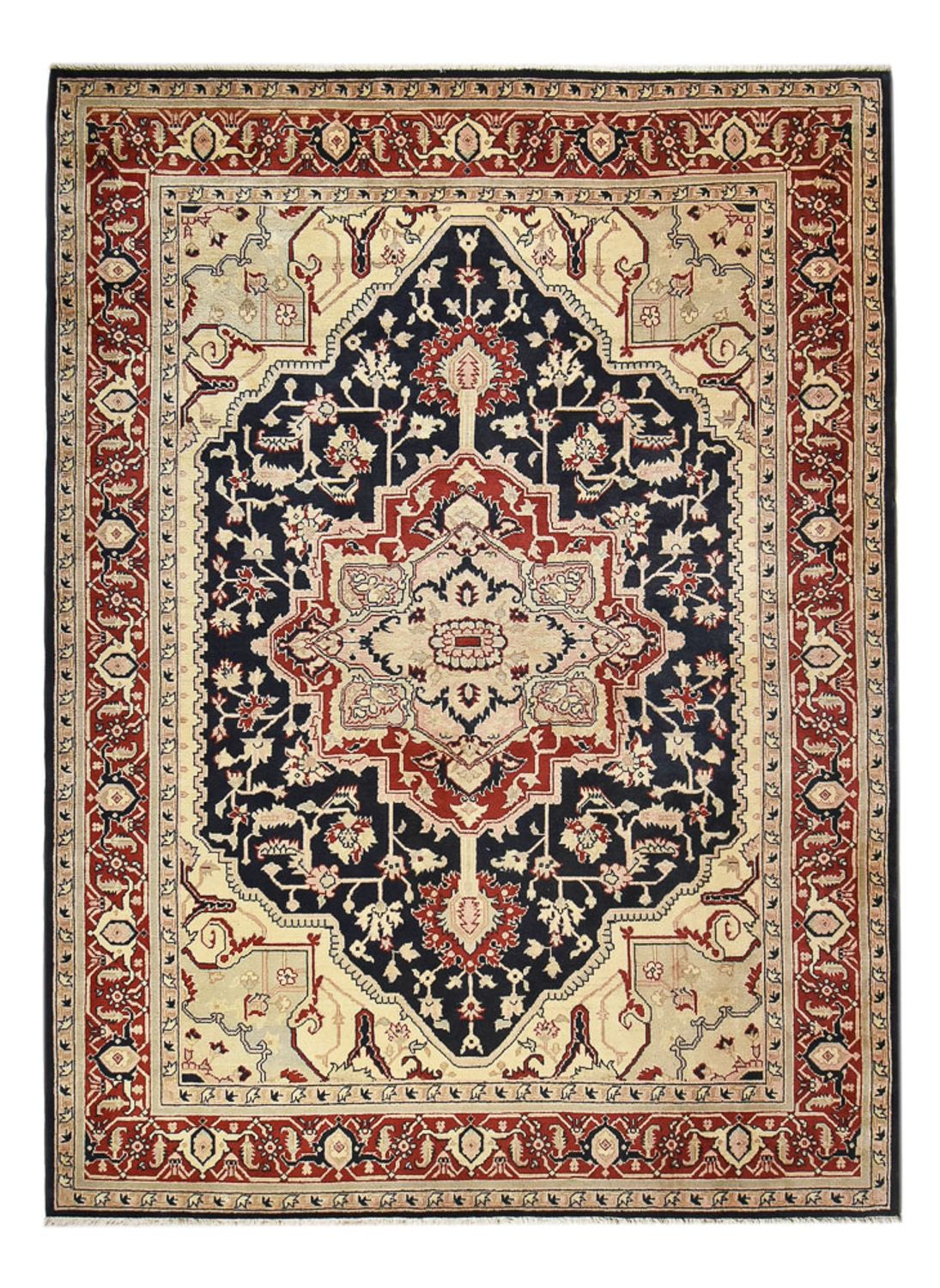 Alfombra persa - Nómada - 365 x 270 cm - azul oscuro