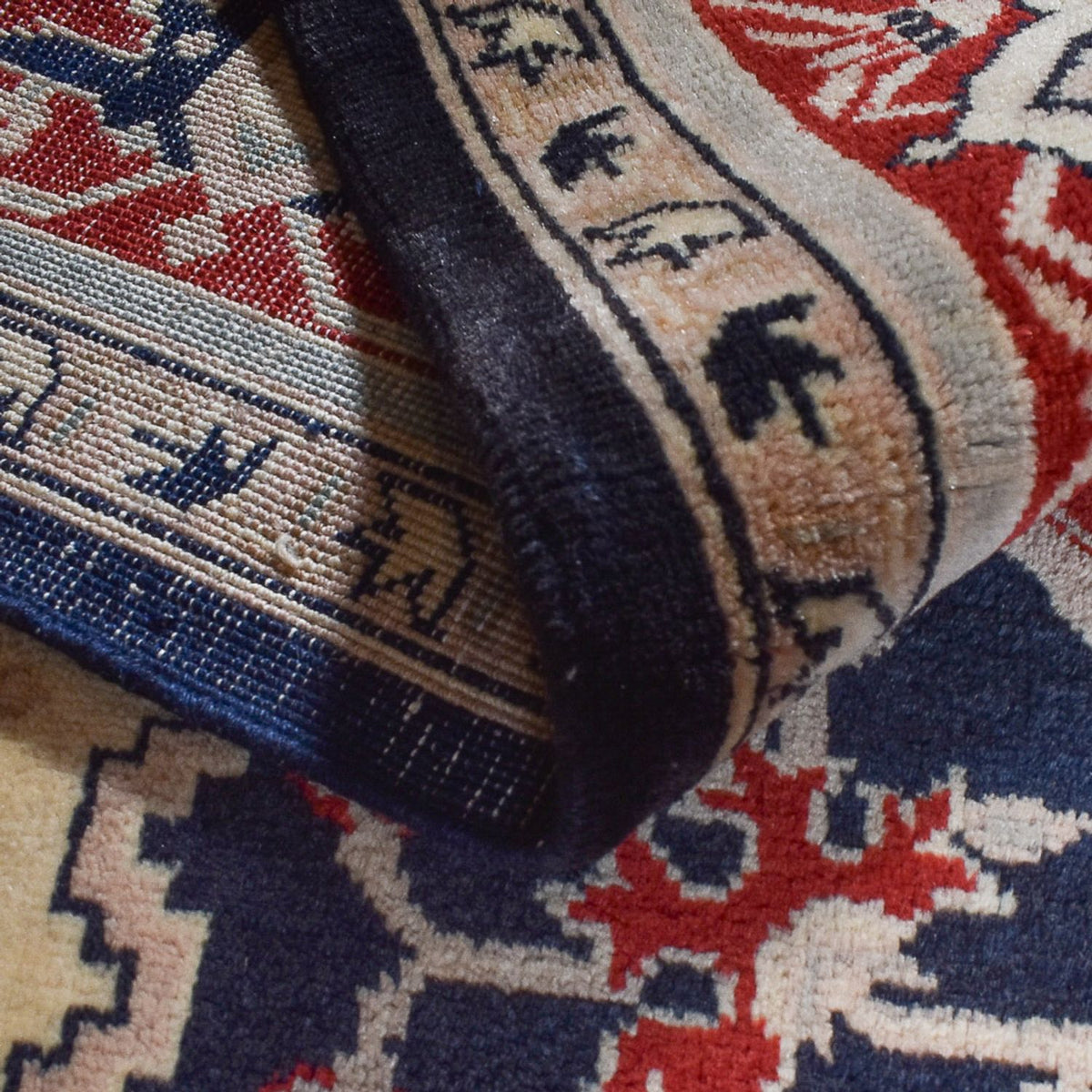 Alfombra persa - Nómada - 365 x 270 cm - azul oscuro