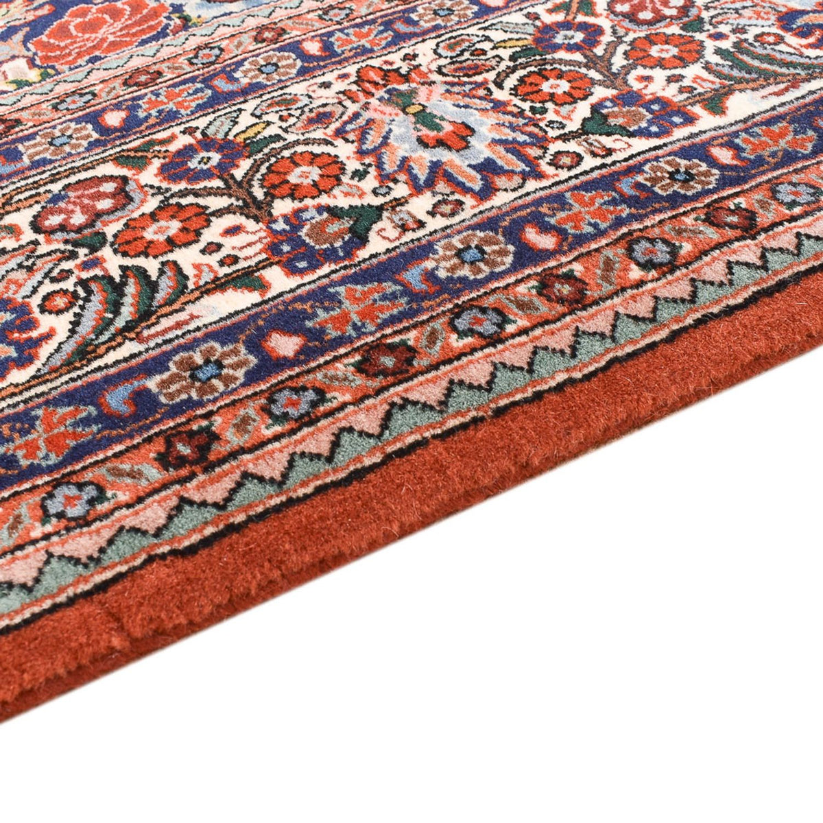 Alfombra persa - Bidjar - 251 x 152 cm - azul oscuro