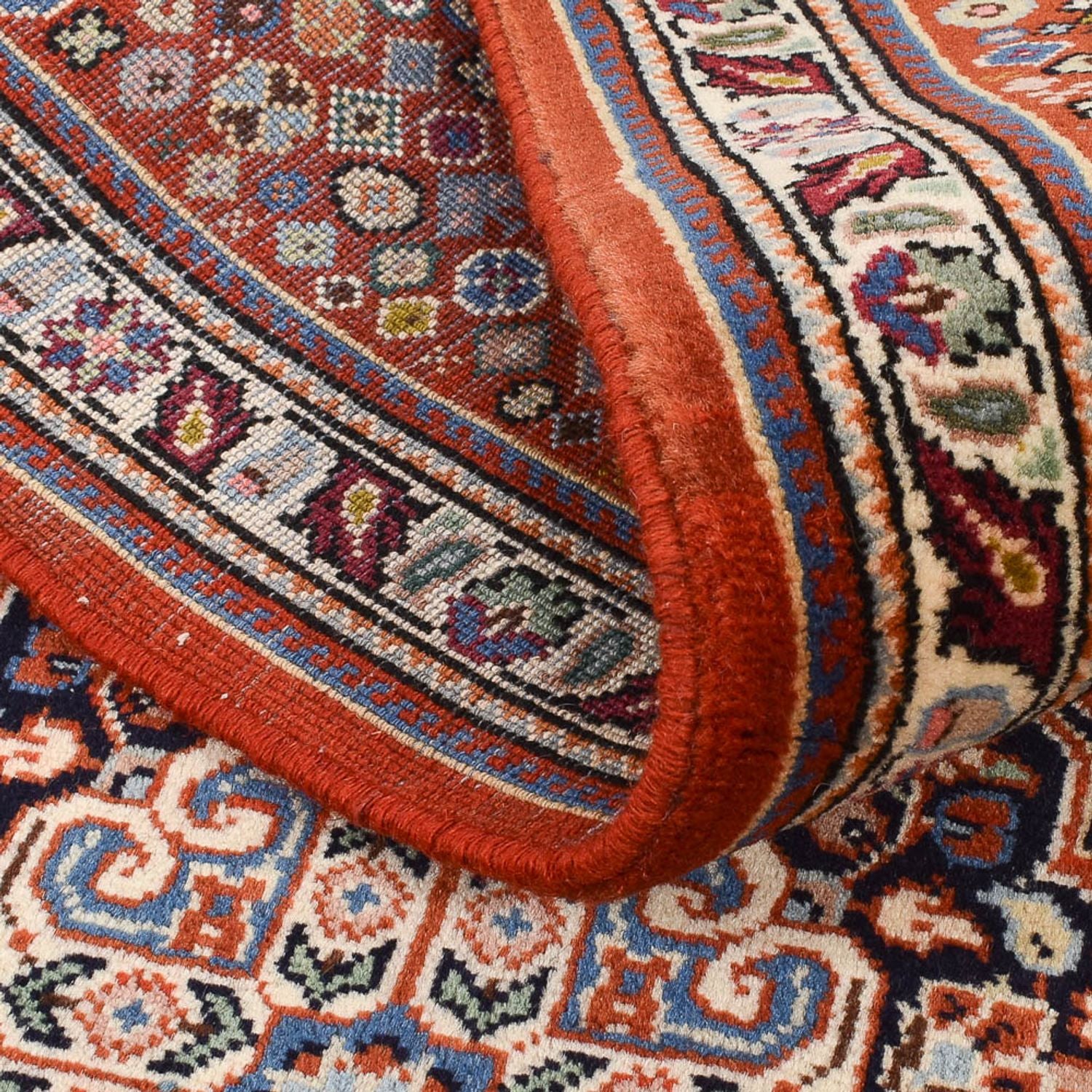 Alfombra de pasillo Alfombra persa - Ghom - 310 x 79 cm - beige oscuro