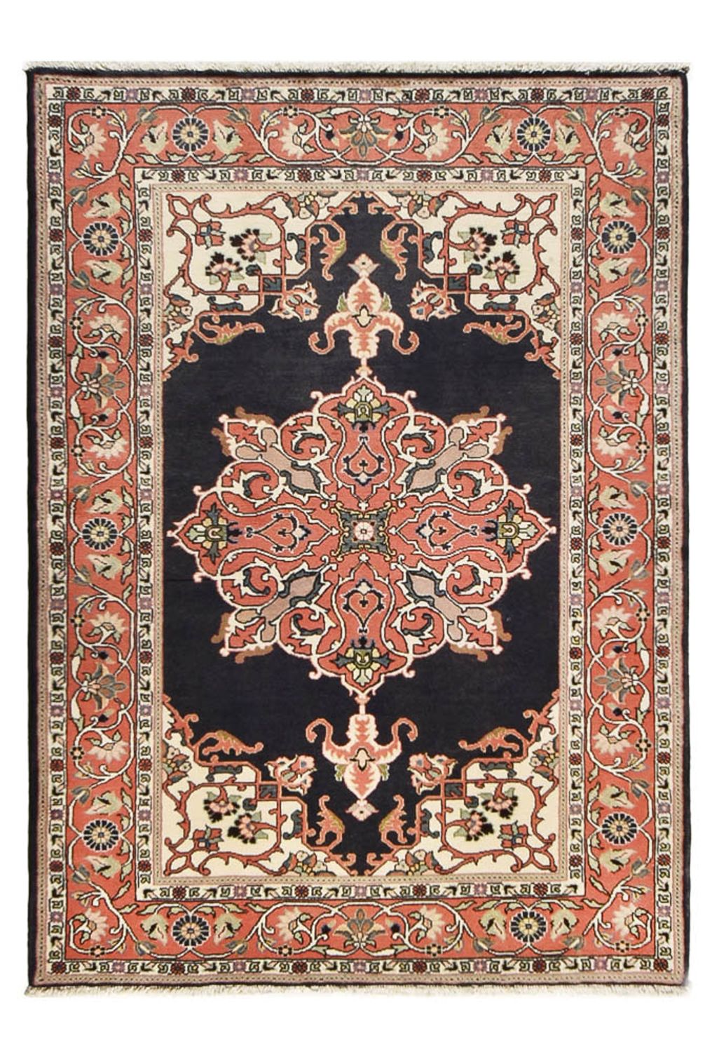 Alfombra persa - Nómada - 196 x 140 cm - azul oscuro