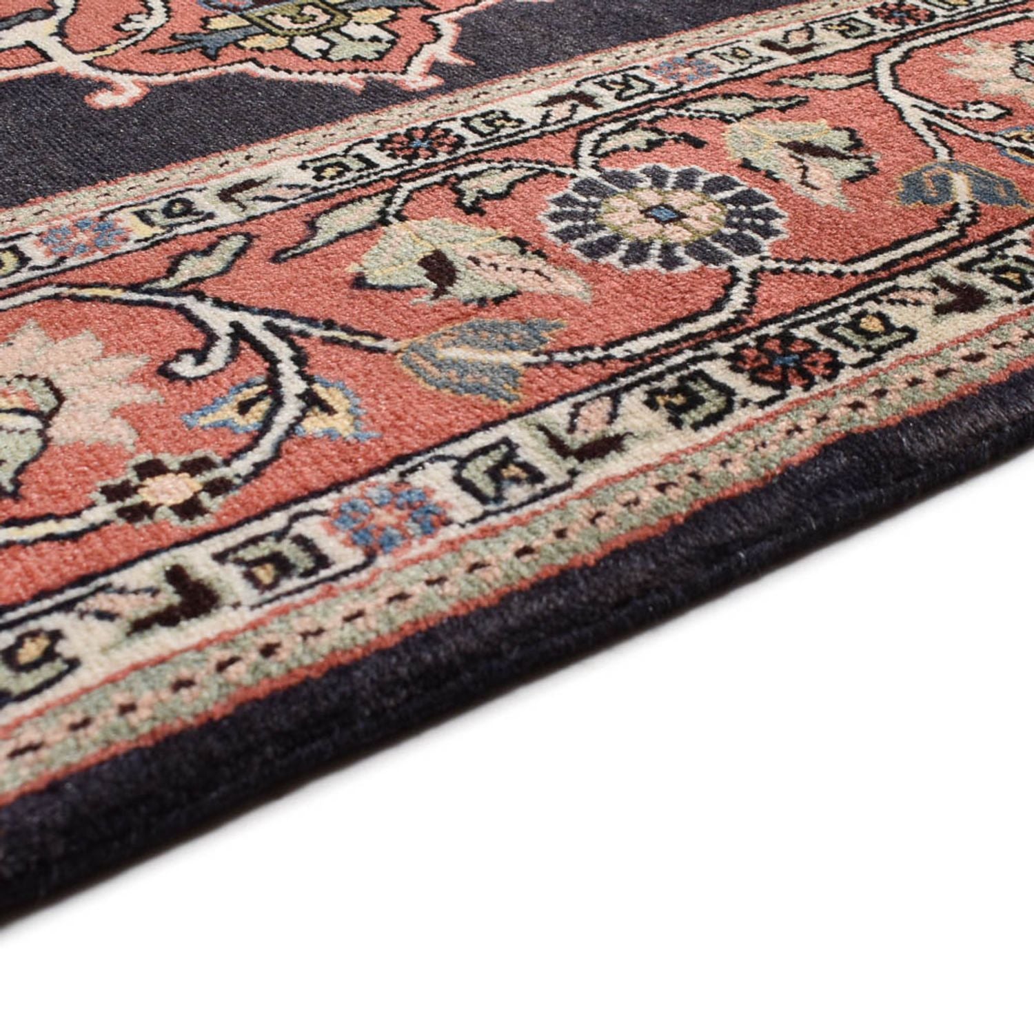 Alfombra persa - Nómada - 196 x 140 cm - azul oscuro