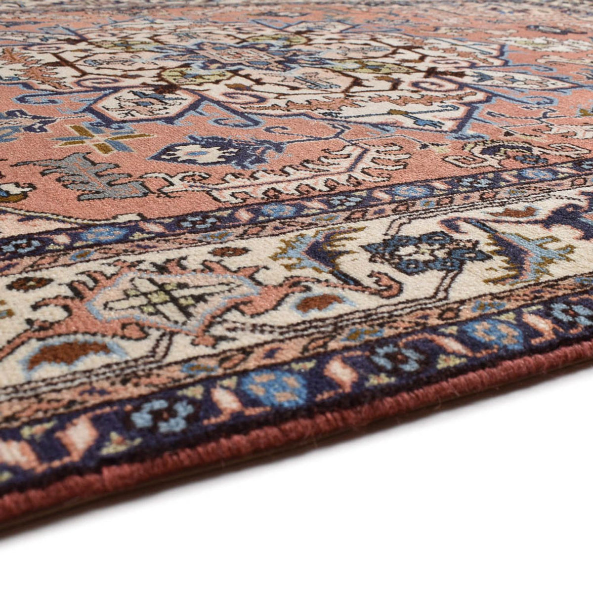 Alfombra persa - Nómada - 209 x 143 cm - rojo claro