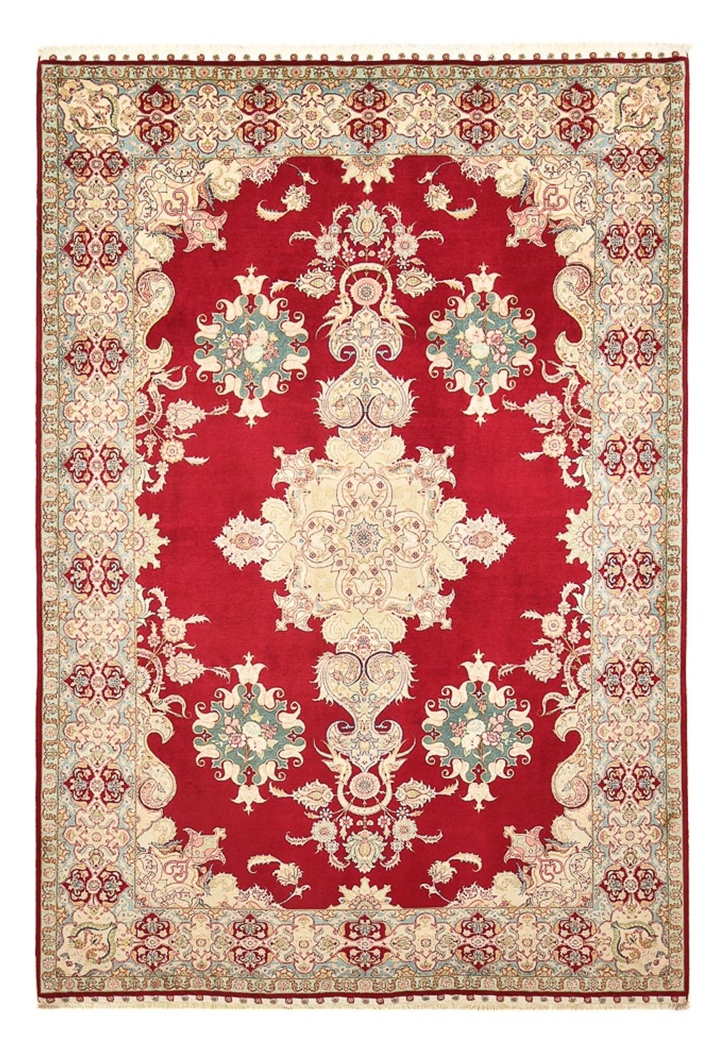 Alfombra Persa - Tabriz - Real - 310 x 204 cm - rojo