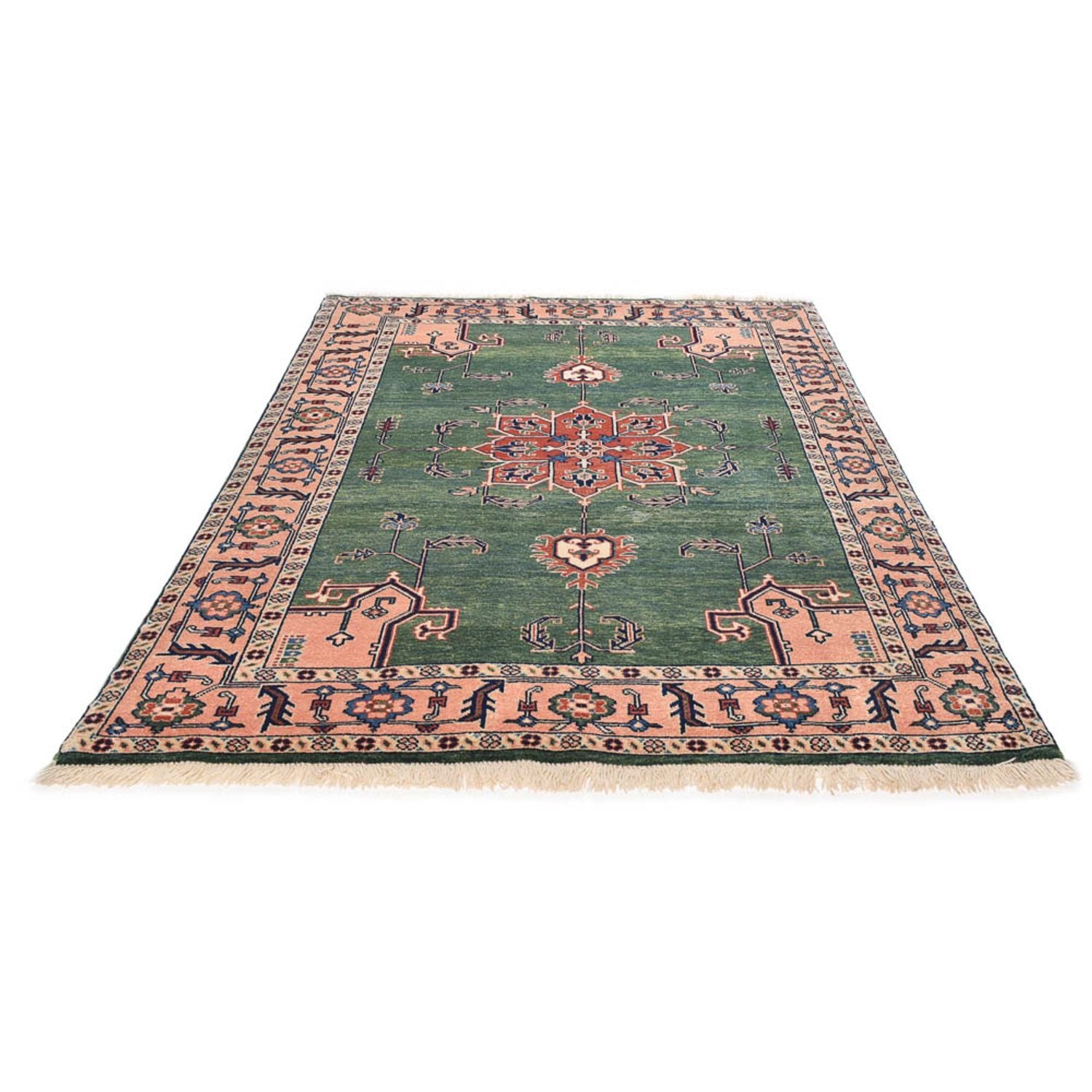 Alfombra persa - Nómada - 224 x 143 cm - verde