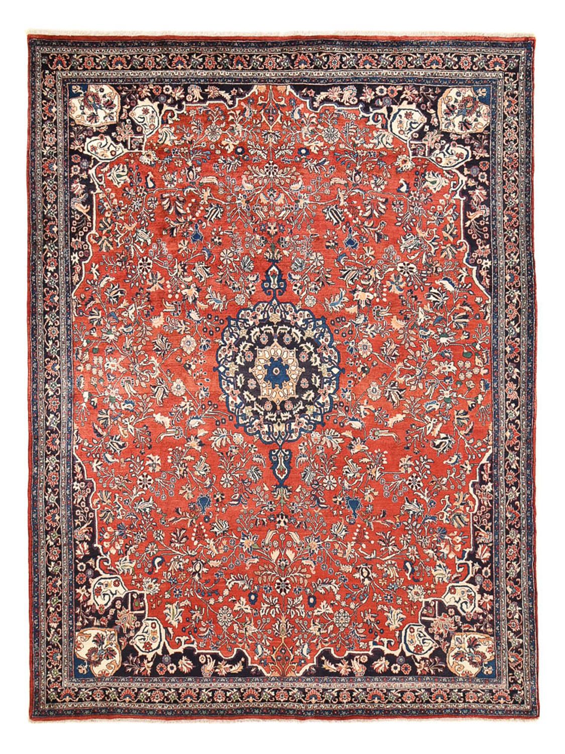 Alfombra persa - Bidjar - 374 x 280 cm - rojo