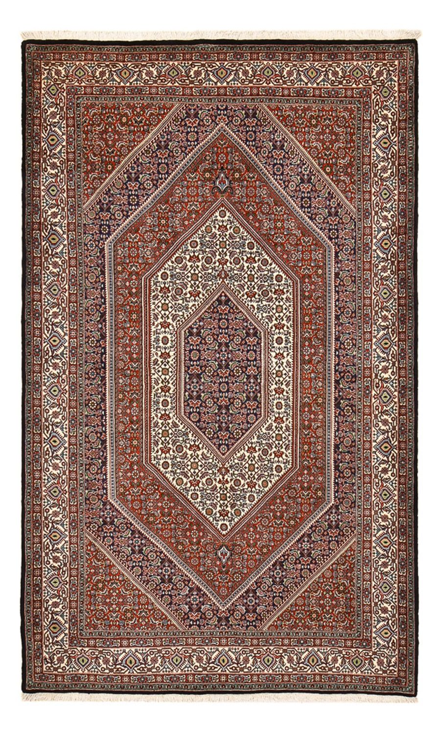Alfombra persa - Bidjar - 248 x 150 cm - óxido