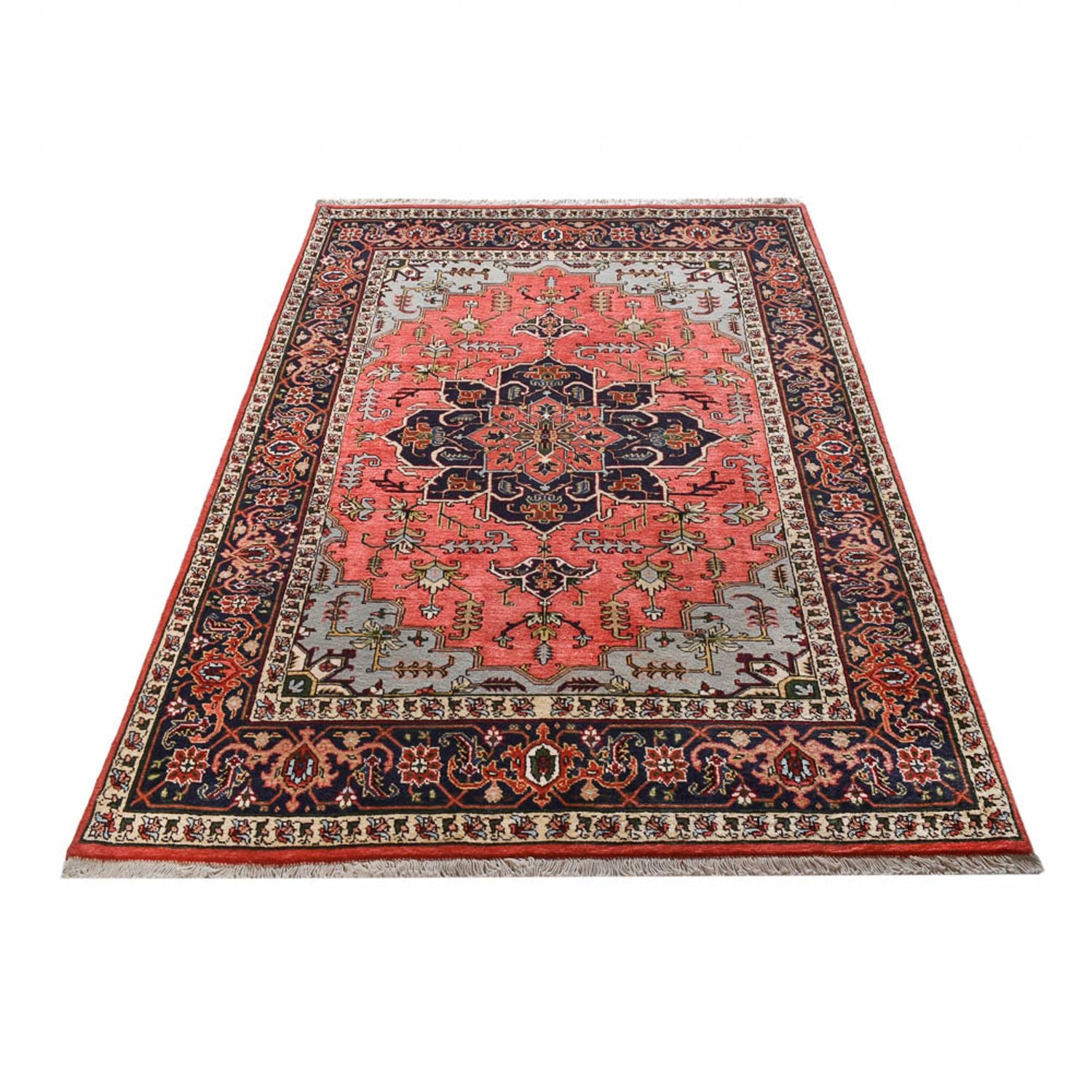 Alfombra persa - Nómada - 192 x 138 cm - rojo claro
