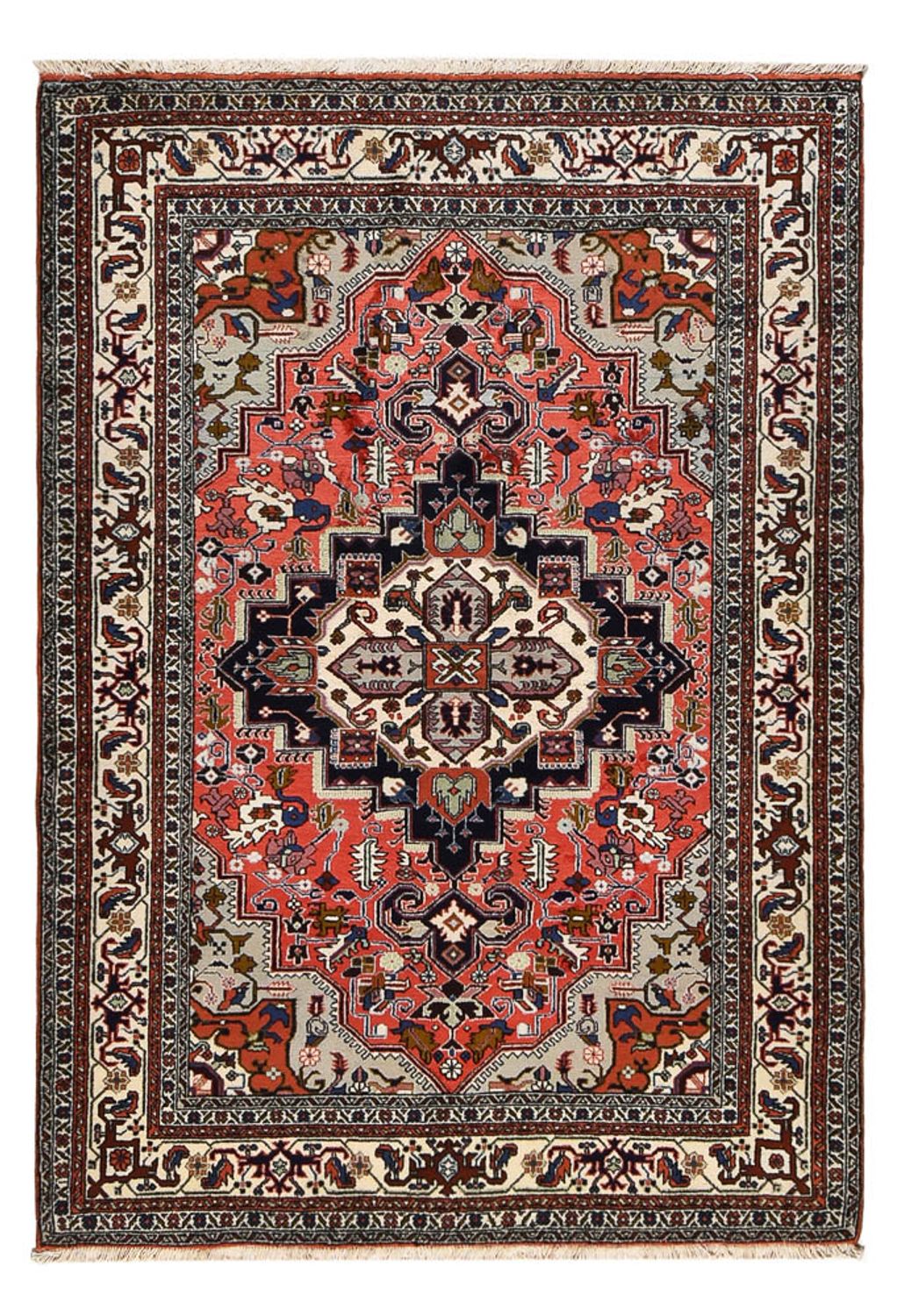 Alfombra persa - Nómada - 198 x 138 cm - multicolor