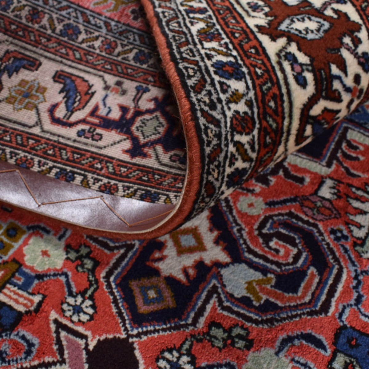 Alfombra persa - Nómada - 198 x 138 cm - multicolor