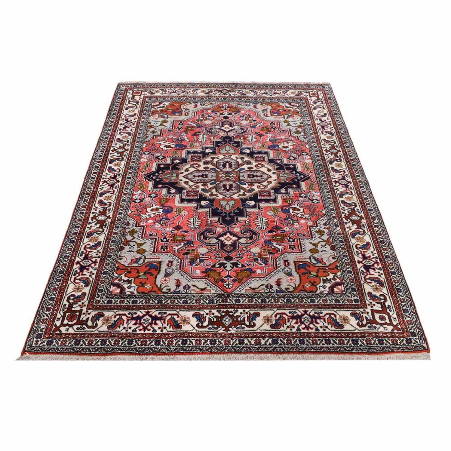 Alfombra persa - Nómada - 198 x 138 cm - multicolor