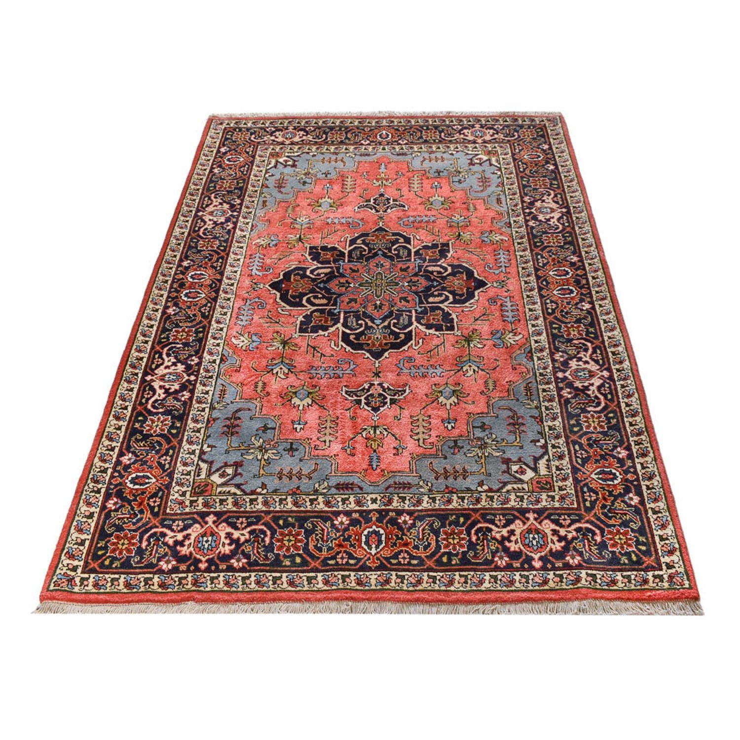 Alfombra persa - Nómada - 198 x 138 cm - rojo claro