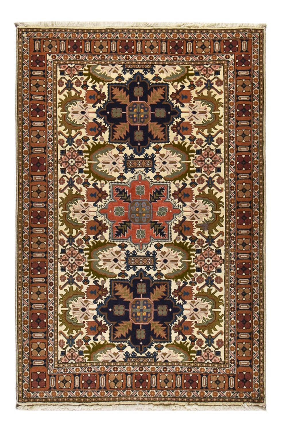 Alfombra persa - Nómada - 201 x 132 cm - multicolor