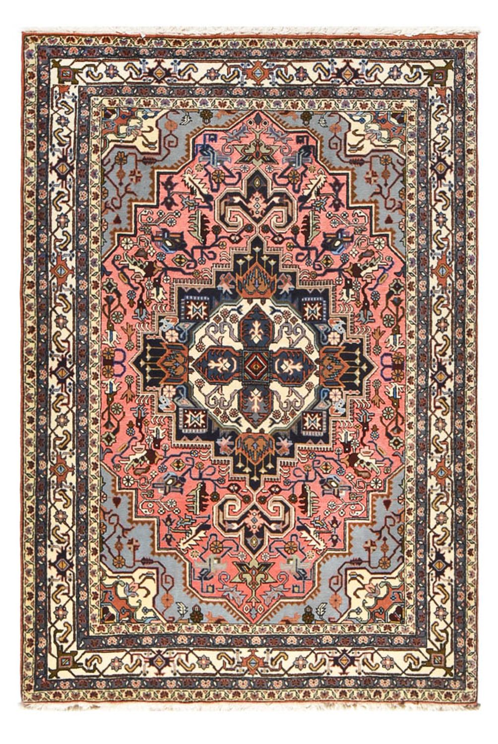 Alfombra persa - Nómada - 206 x 138 cm - rojo claro