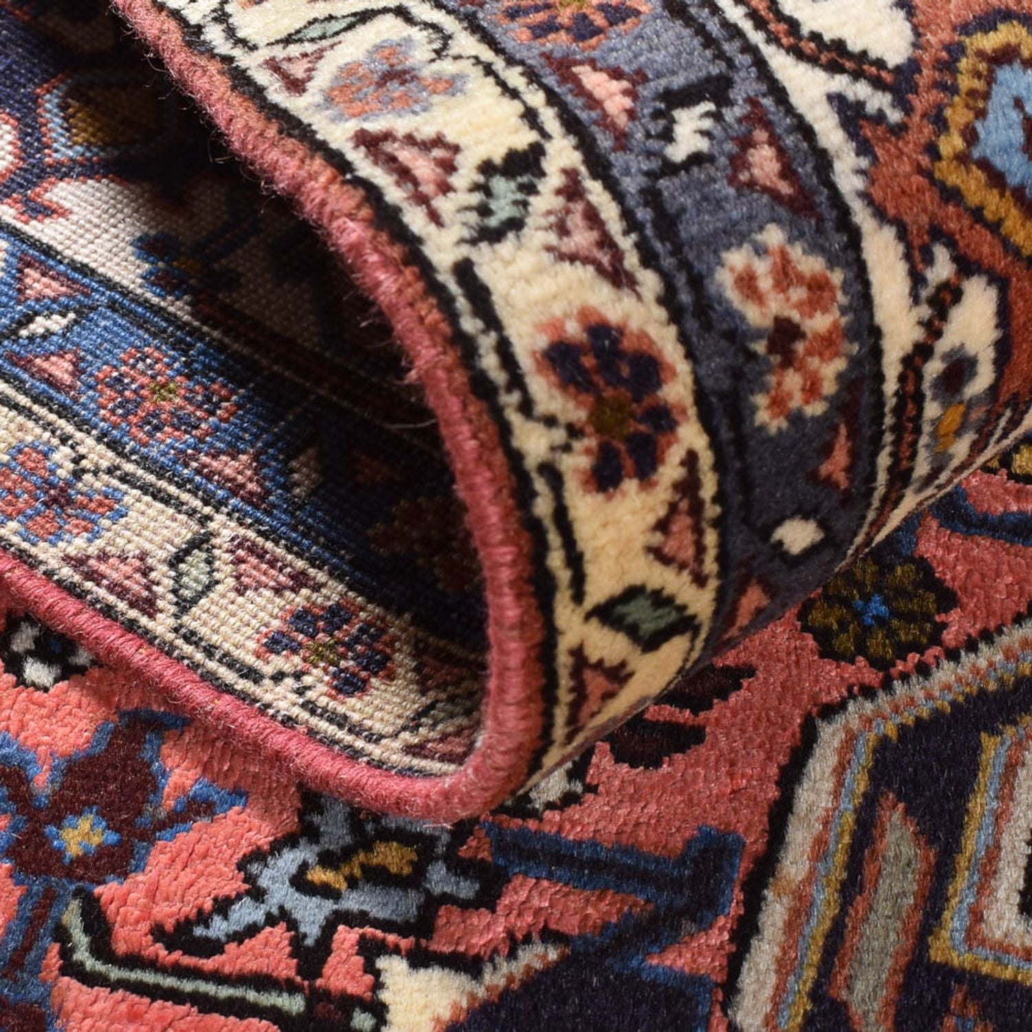 Alfombra persa - Nómada - 206 x 138 cm - rojo claro
