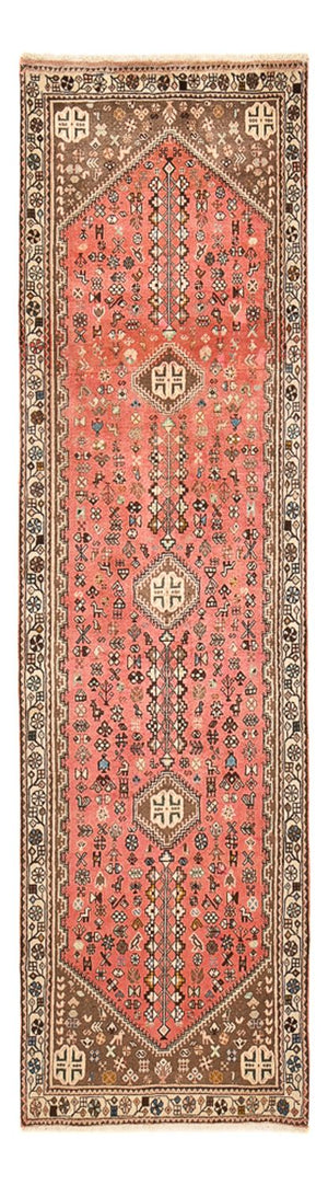Alfombra de pasillo Alfombra persa - Nómada - 291 x 78 cm - rojo claro