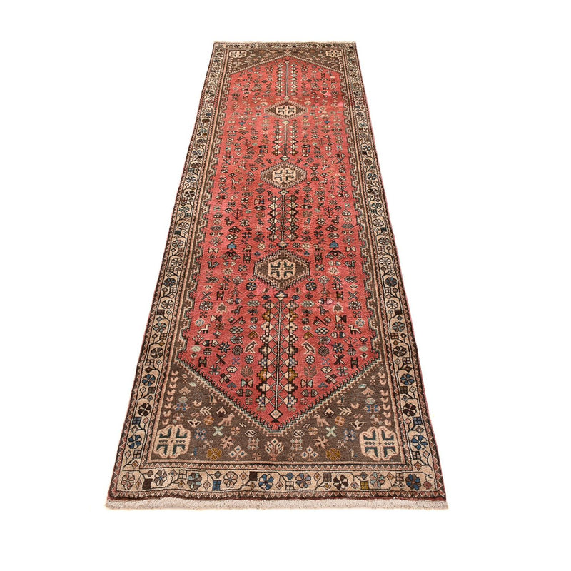 Alfombra de pasillo Alfombra persa - Nómada - 291 x 78 cm - rojo claro