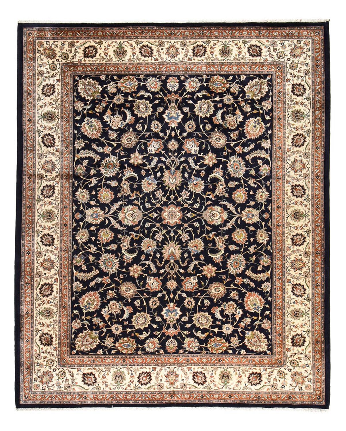 Alfombra persa - Clásica - Real - 387 x 300 cm - azul oscuro