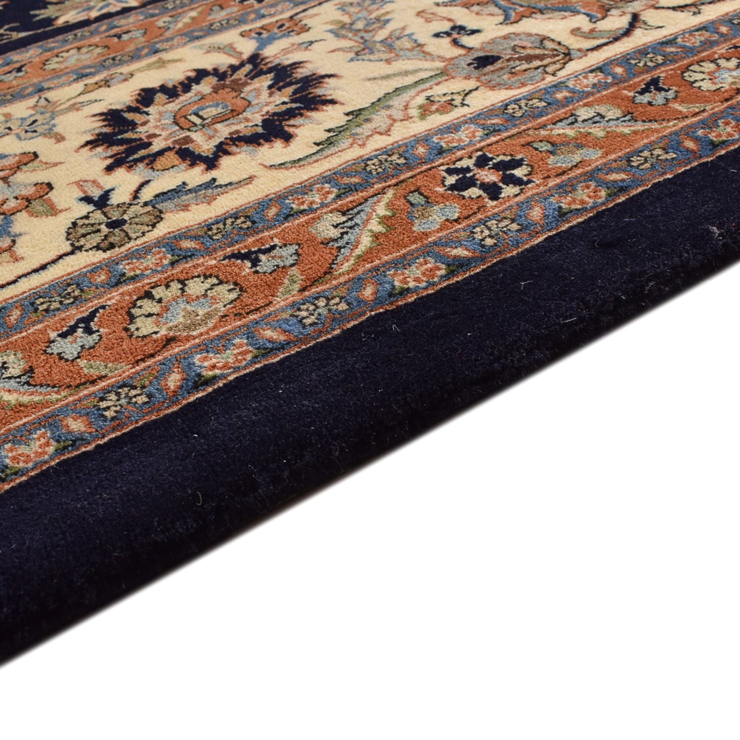 Alfombra persa - Clásica - Real - 387 x 300 cm - azul oscuro