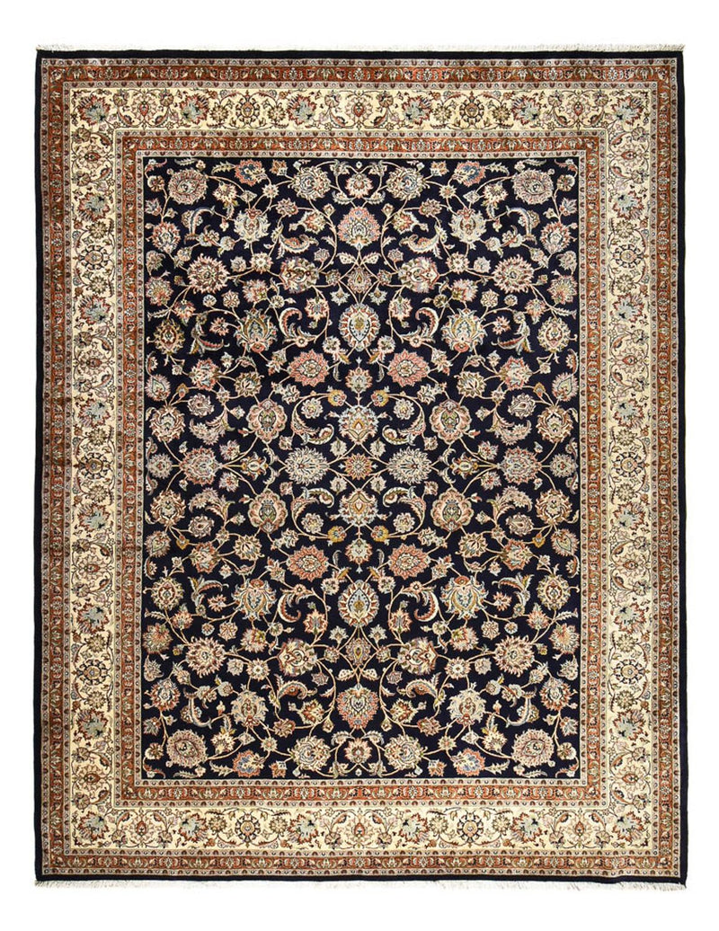 Alfombra persa - Clásica - Real - 390 x 300 cm - azul oscuro