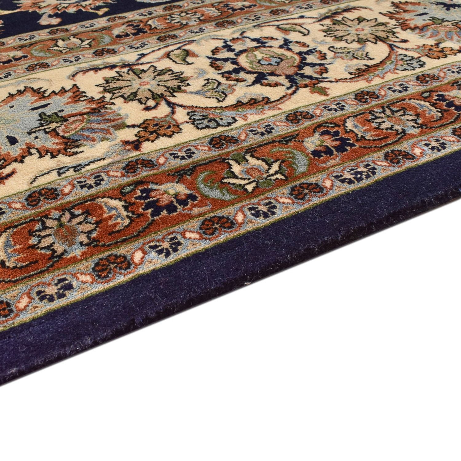 Alfombra persa - Clásica - Real - 390 x 300 cm - azul oscuro