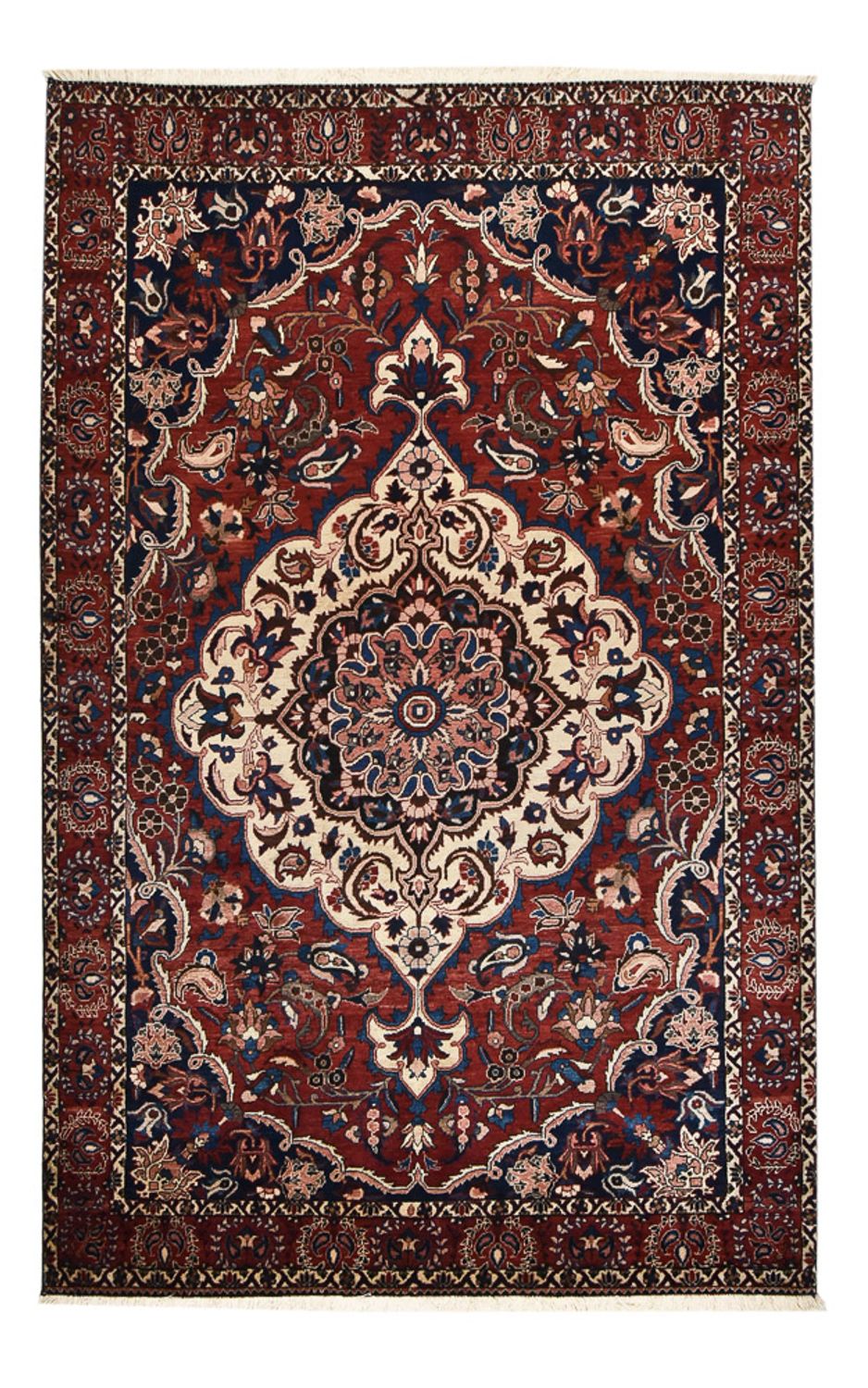 Alfombra persa - Nómada - 318 x 206 cm - rojo vino