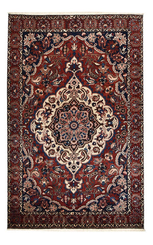 Alfombra persa - Nómada - 318 x 206 cm - rojo vino