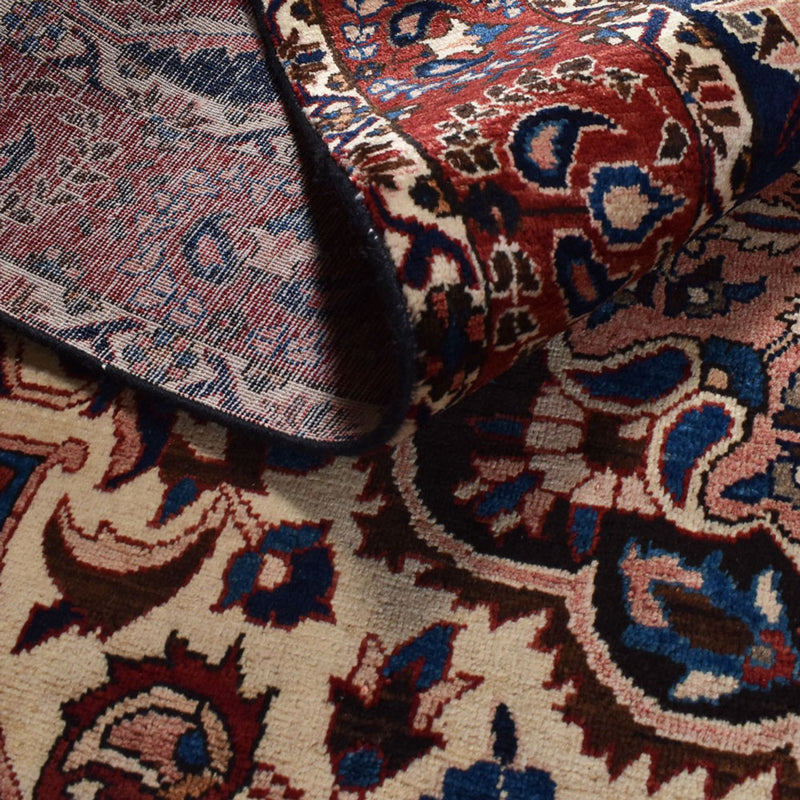 Alfombra persa - Nómada - 318 x 206 cm - rojo vino