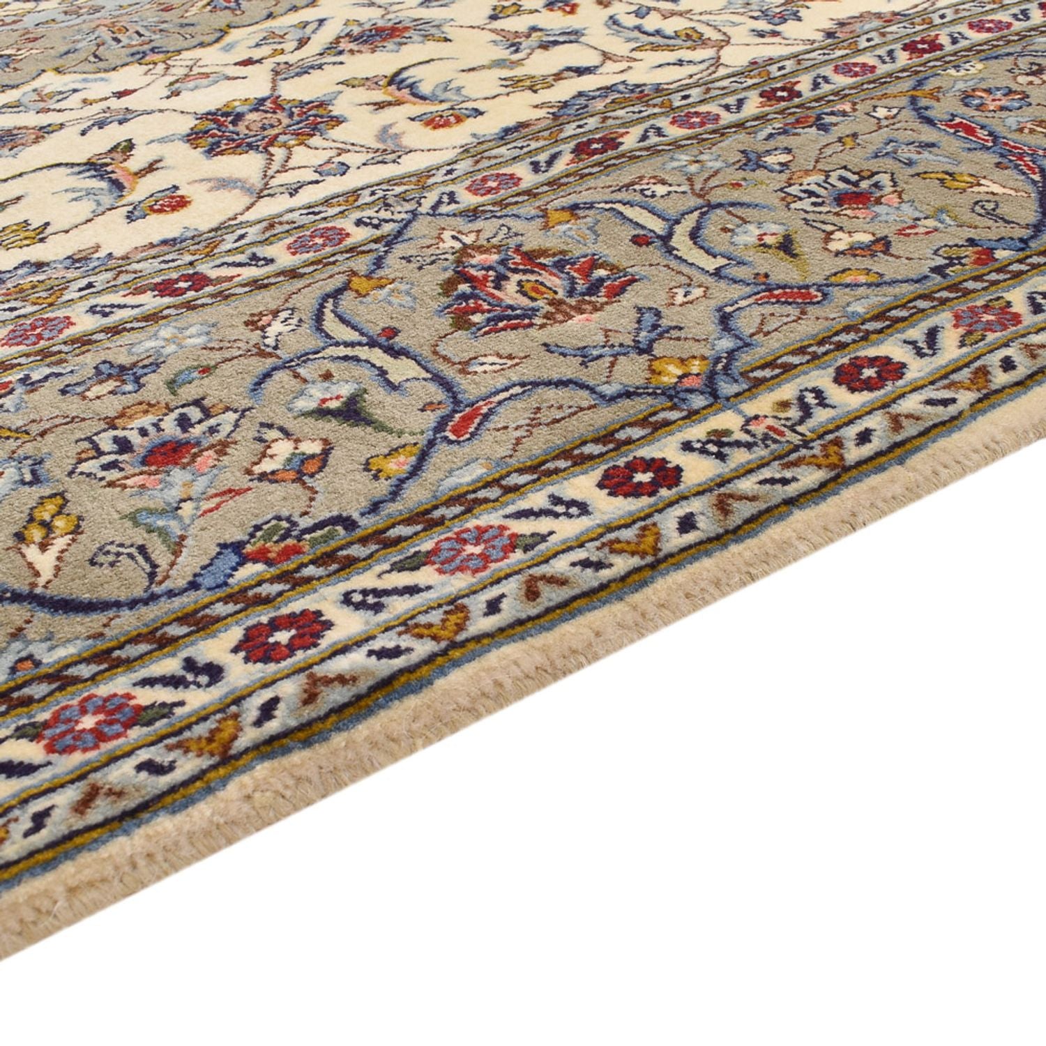 Alfombra persa - Keshan - 225 x 142 cm - arena