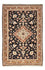 Alfombra persa - Ghom - 105 x 70 cm - azul oscuro