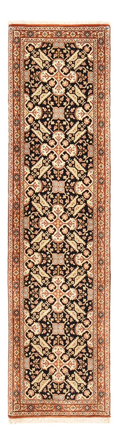 Alfombra de pasillo Alfombra Persa - Ghom - Royal - 197 x 51 cm - beige oscuro