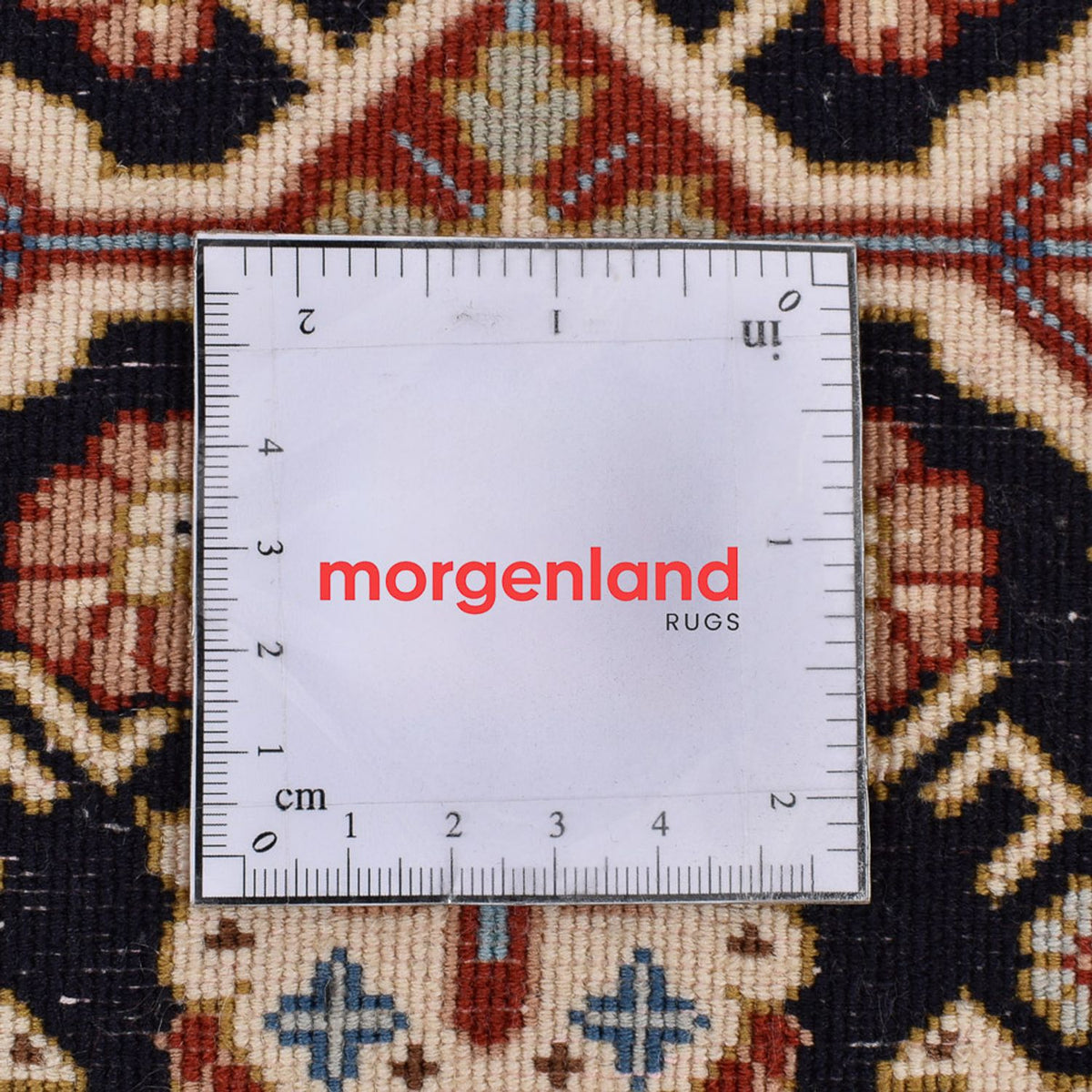 Alfombra de pasillo Alfombra Persa - Ghom - Royal - 197 x 51 cm - beige oscuro