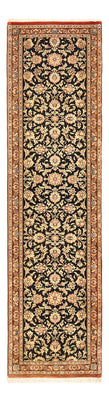 Alfombra de pasillo Alfombra Persa - Ghom - Royal - 200 x 50 cm - beige oscuro