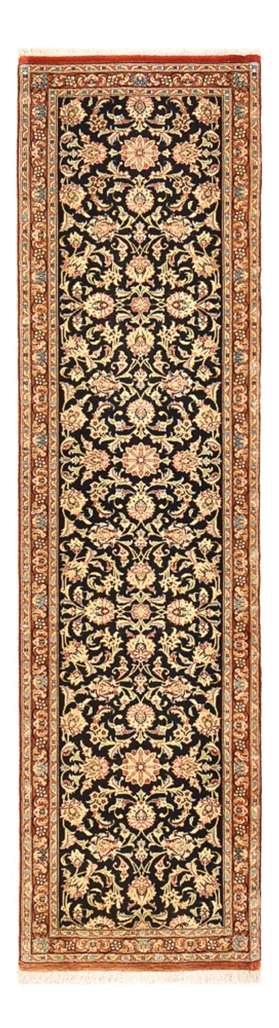 Alfombra de pasillo Alfombra Persa - Ghom - Royal - 200 x 50 cm - beige oscuro