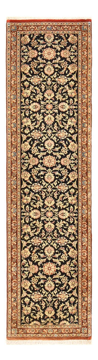 Alfombra de pasillo Alfombra Persa - Ghom - Royal - 200 x 50 cm - beige oscuro