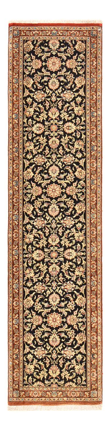 Alfombra de pasillo Alfombra Persa - Ghom - Royal - 200 x 50 cm - beige oscuro