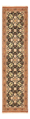 Alfombra de pasillo Alfombra Persa - Ghom - Royal - 205 x 50 cm - beige oscuro