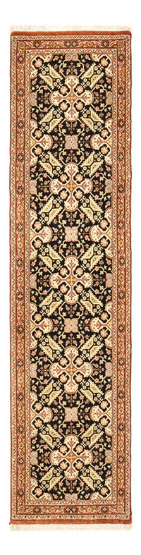 Alfombra de pasillo Alfombra Persa - Ghom - Royal - 205 x 50 cm - beige oscuro