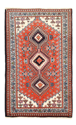Alfombra persa - Nómada - 121 x 75 cm - rojo