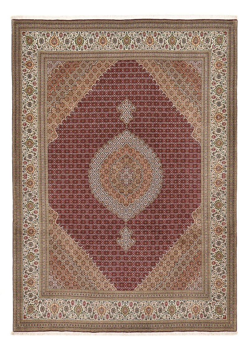 Alfombra Persa - Tabriz - Real - 351 x 250 cm - rojo burdeos