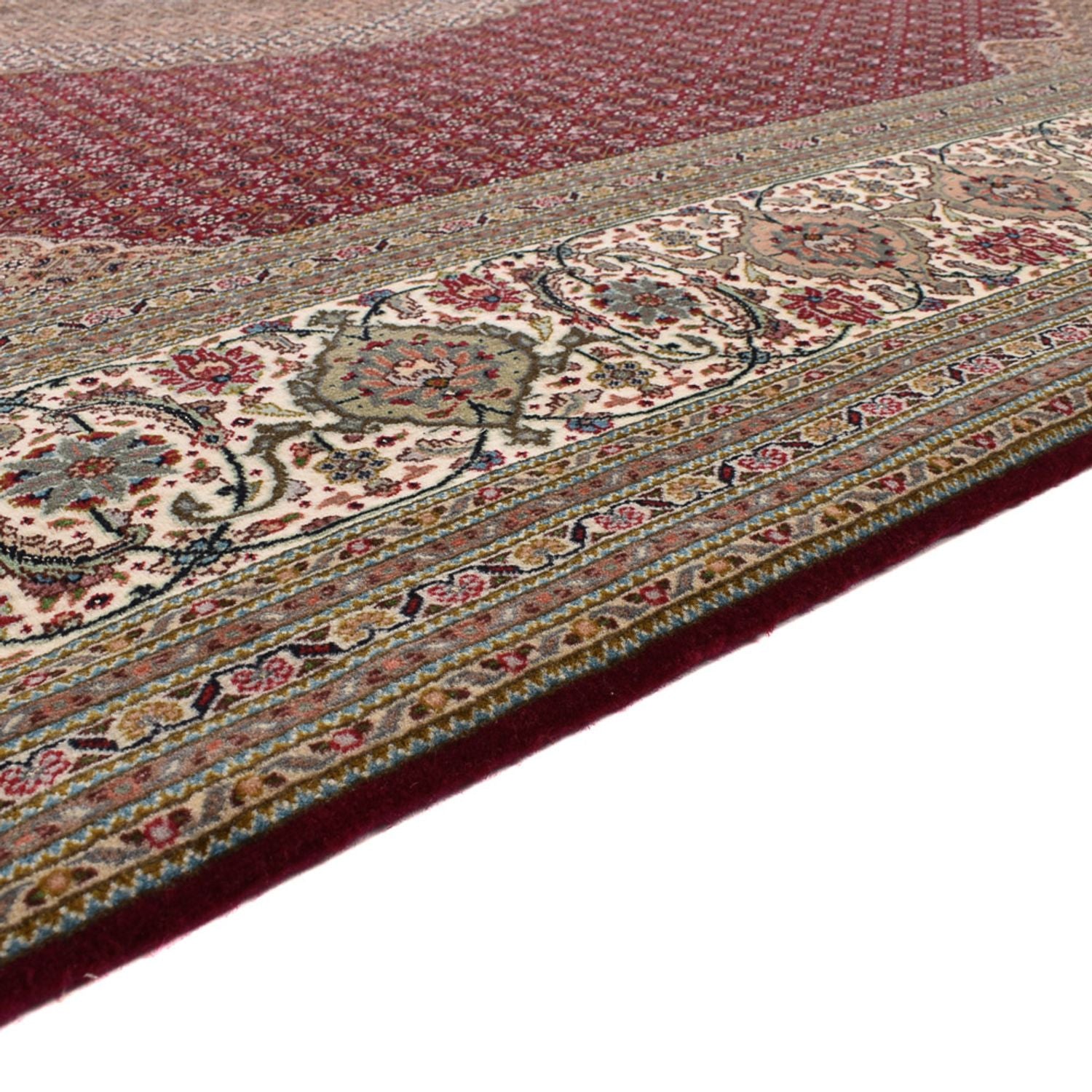 Alfombra Persa - Tabriz - Real - 351 x 250 cm - rojo burdeos